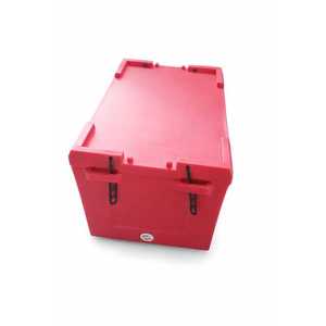 97L Square ABS <b>Ice</b> Cooler Box Thick Insulation Insulated Cold Storage <b>Chest</b> Red Picnic Delivery Use - Product Image 1