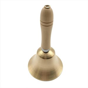 Campana de Mano de Latón Atractiva con Mango de Madera para Ceremonias, Aulas, Culto, Templos y Hoteles - Product Image 1