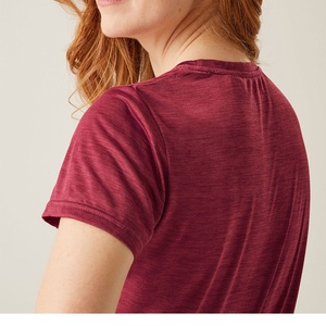 T-shirt femme à logo personnalisé, couleur unie, épaules dénudées, coupe ample, amincissant, court, polyvalent et élégant - Product Image 5