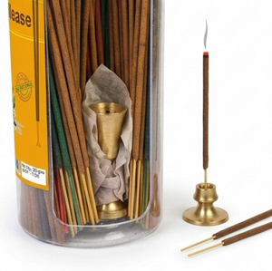 Bâtons d'encens en bambou naturel de qualité supérieure, 100% naturels, écologiques, biologiques, pour usage religieux indien, 1,5 heure de combustion - Product Image 2