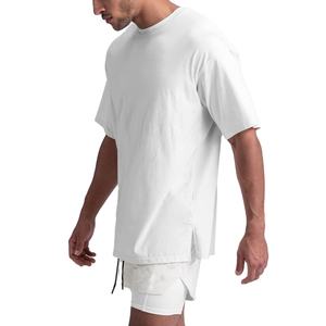 Achetez des T-shirts de sport de qualité supérieure pour le jogging, col rond, respirants, à séchage rapide, maillots d'entraînement, coupe ajustée, compression, pour hommes, course à pied, 2026 - Product Image 1