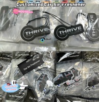 Désodorisant de voiture en papier personnalisé avec logo, certifié FSC, parfumé, à suspendre, pour publicité promotionnelle, vente en gros pour les magasins de beauté automobile