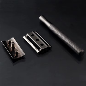 Rasoir de sécurité réglable à double tranchant en acier inoxydable, classique pour hommes, épilation douce à agressive, haute qualité, logo personnalisé - Product Image 3