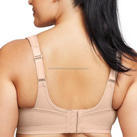 Sujetador deportivo de talla grande para mujer, de alto impacto y soporte, compresión completa, con aros, sin costuras, para yoga y ropa deportiva.