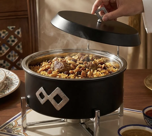 Olla de Acero Inoxidable de Alta Calidad para Buffet con Tapa y Soporte, Calentador de Alimentos Premium al por Mayor, Lo Último en Tendencia - Product Image 5