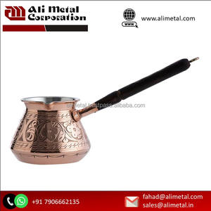 ¡Kahve! Olla de Cobre para Rituales de Café con Mango de Madera Personalizable - Product Image 5