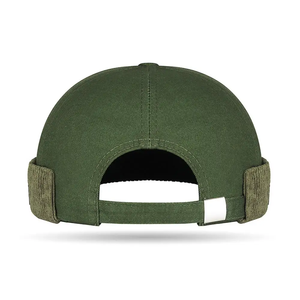 Gorros unisex sin visera, gorra Docker de pana con empalmes, gorro tipo Landlord, gorro sin ala ajustable, gorra casual estilo Hip Hop, gorra tipo Melon. - Product Image 5