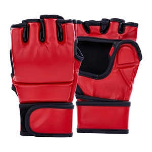 OEM Wholesale MMA Grappling <b>Gloves</b> Fingerless Open Palm Wrestling BJJ Training Mitts with Bag Submission Grappling Bag <b>Gloves</b> - Product Image 2