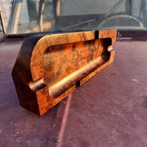 Cendrier en bois Dror, cendrier en bois brun - Product Image 2