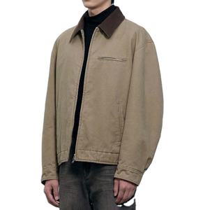 High Quality Custom Denim Jacket <b>for</b> <b>Men</b> High Quality Coats <b>Jean</b> <b>Work</b> Jacket Casual Street Wear Cotton Washed Denim Jacket - Product Image 2