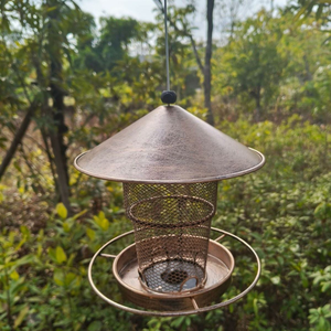 Comedero de Pájaros Decorativo de Metal para Exteriores, para Jardín, Patio, Balcón - Product Image 3
