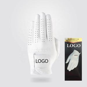 Gants de golf en peau de mouton personnalisés de haute qualité avec logo, pour main gauche, respirants, anti-humidité, antidérapants, à doigts complets, pour le cyclisme et les activités de plein air - Product Image 1