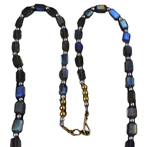 Belle Brin Collier Naturel Labradorite Pépites Forme Bleu Feu Pierres Précieuses Perles Bijoux Faits À La Main En Gros - Product Image 1