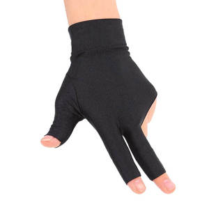 Guantes de Billar de 3 Dedos Personalizados OEM, Coloridos, Guantes de Snooker con Dedos Descubiertos, Unisex, Más Vendidos, Ligeros, de Nailon/Spandex - Product Image 1