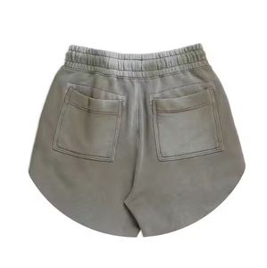 Pantalones Cortos de Algodón con Lavado Ácido para Hombre al por Mayor, Pantalones Cortos Deportivos para Gimnasio con Logotipo Personalizado - Product Image 4