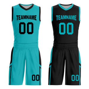 Tenues de sport de basketball pour hommes, ensembles de maillots et shorts pour les séances d'entraînement et les jours de match, uniformes confortables et durables pour les joueurs de basketball - Product Image 1