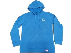 เสื้อฮู้ดซิปสำหรับผู้ชาย RUDRA APPARELS ผ้าฟลีซ 340 กรัม บุซับใน ผลิตจากโพลีเอสเตอร์/คอตตอนผสม เป็นมิตรต่อสิ่งแวดล้อมและระบายอากาศได้ดี - Product Image 3