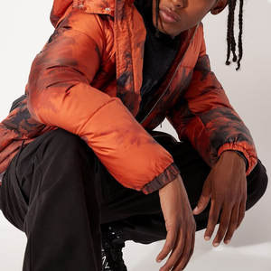 Veste bomber à capuche de randonnée d'hiver de qualité supérieure pour homme, taille standard, manches imperméables, coupe-vent, décontractée, épaisse et matelassée - Product Image 4