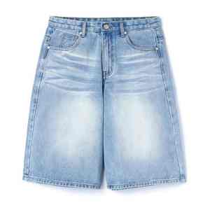 Shorts en jean vintage coupe ample taille mi-haute, design original américain personnalisé, été OEM/ODM - Product Image 3