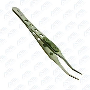 Pinces à épiler angulaires pour extensions de cils volume et classiques, avec logo personnalisé et poignée à points, pour pose d'extensions de cils - Product Image 6