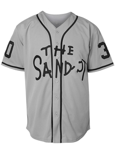 Maillot de baseball personnalisé pour hommes, col en v, boutonné, en polyester respirant, nom brodé, numéro 30, uniforme d'équipe Rodriguez - Product Image 3