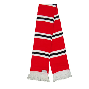 Écharpes de football tricotées double face de haute qualité, en acrylique, pour supporters des équipes nationales, avec design personnalisé - Product Image 1
