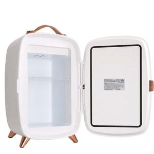 Mini Refrigerador Portátil de 10 Litros y 12 Latas para Dormitorio, Almacenamiento de Bebidas y Alimentos de Lujo para Cuidado de la Piel, Leche Materna y Chi - Product Image 4