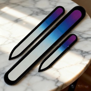 Limas de Uñas de Vidrio LANGMA, 1 Unidad, Premium, Desechables, Profesionales, Lavables, de Doble Cara, Grano 100, Rectas, con Estuche - Product Image 4