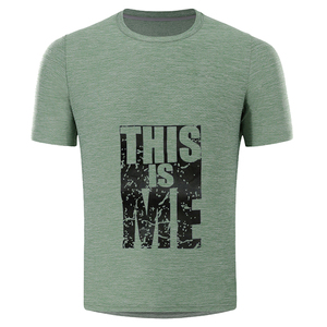 เสื้อยืดคอกลมแขนสั้นผ้าฝ้ายระบายอากาศได้ดี น้ำหนัก 220 กรัม สำหรับผู้ชาย ขายส่ง ปรับแต่งโลโก้ได้ สีพื้น ไซส์ใหญ่ ขายดี - Product Image 3