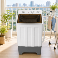 13KG China Manufacturer Single Tub Top Loading Semi Automatic Washing Machine Integrated Washbasin Hotel
