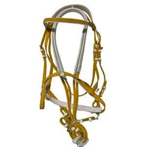 Juego de Brida de Carreras de PVC con Riendas de Goma Antideslizantes, Herrajes de Acero Inoxidable, Ligero, Ajustable, Flexible y Fácil de Limpiar para Caballos - Product Image 1