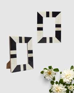 Cadre photo décoratif haut de gamme en os incrusté fait main en Inde - Product Image 2