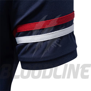Camisa de Manga Corta para Hombre Bloodline, Blanca, Transpirable, Formal, con Logotipo Frontal, Corte Regular, Tejido de Algodón de 220g - Product Image 4