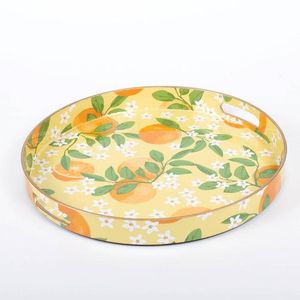 Wooden Enamel Coated Multipurpose Food <b>Platter</b> Snack Serving Board Tea Coffee Tray Breakfast Table Kitchen Dining Home - Product Image 3