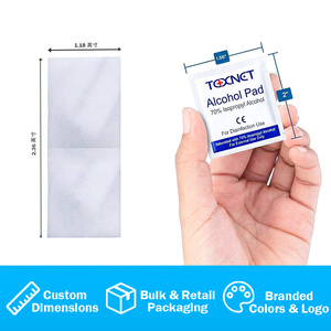 2024 New Trending Medical Disposable <strong>Alcohol</strong> Pad <strong>70</strong>% <strong>Isopropyl</strong> <strong>Alcohol</strong> 2-Ply 100 Pcs/Box - Product Image 2