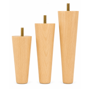 Decorative Hardwood Furniture Legs Modern Solid Wood <b>Sofa</b> Support Feet for Couch Loveseat Cabinet and <b>Bed</b> Frame Projects - Product Image 1