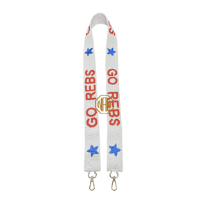 Correa para Bolso Universitario Bordada con Cuentas de Estrellas Blancas, Rojas y Azules Go Rebs, Proveedor Mayorista para Exportación - Product Image 5