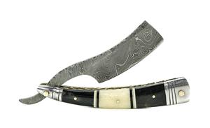 Maquinilla de Afeitar de Lujo de Acero de Damasco de Una Sola Hoja, Maquinilla de Seguridad Recta para la Cara de Hombres y Barberos SJ SJ-RZR-954 - Product Image 3