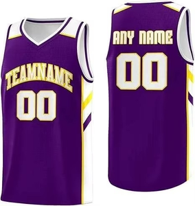Camisetas de Baloncesto Clásicas Personalizadas, 100% Poliéster, Tela de Malla Transpirable, Logotipo y Nombre Impresos Digitalmente, Camiseta de Baloncesto Reversible - Product Image 3