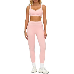 Ensemble de vêtements de sport pour femme, haute élasticité, léger, pour la course à pied et la gym - Product Image 1