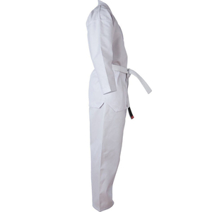 Uniforme de Karate con Logotipo Personalizado, Unisex para Adultos, 100% Algodón, Traje de Artes Marciales de una Pieza, Corte Regular, Blanco - Product Image 3