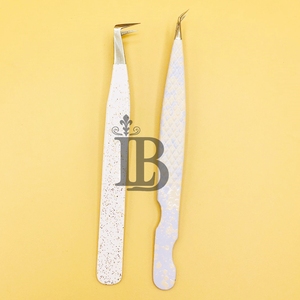 Pinzas de Extensión de Pestañas de Alta Calidad, Pinzas para Pestañas de Visón con Mango Suave y Punta Precisa, Especiales para Pestañas, con Logotipo - Product Image 4