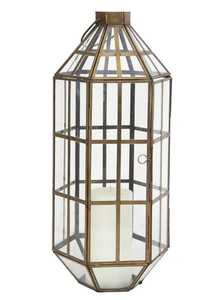 <b>Copper</b> Hanging Sphere <b>Lanterns</b> With Honeycomb Pattern For Home Decoration or Interiors - Product Image 3