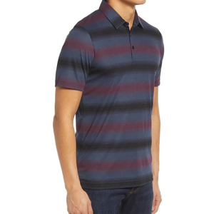Chemise décontractée pour homme en tissu tricoté 100 % coton, anti-plis, avec logo personnalisé sur le devant et impression numérique - Product Image 3