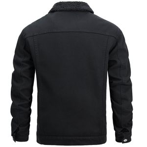 Maktra Wholesale ODM Mens Cotton Coated Denim Jacket XL Custom Windbreaker Smart Casual <b>Yarn</b> Dyed Stand Collar Breathable - Product Image 2