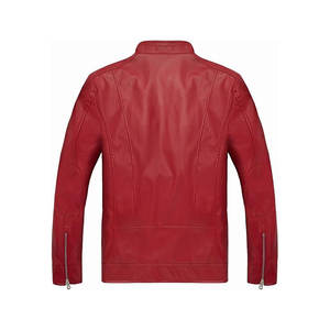 Veste en cuir d'hiver pour homme, élégante, toutes tailles, avec logo personnalisé et étiquette privée. - Product Image 5