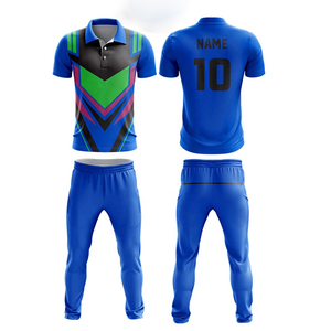 ชุดคริกเก็ตชายแบบใหม่ เสื้อเจอร์ซีย์คริกเก็ตรุ่นใหม่ ดีไซน์เสื้อเจอร์ซีย์คริกเก็ตที่ดีที่สุด พิมพ์ลายดิจิตอลแบบ Sublimation - Product Image 2