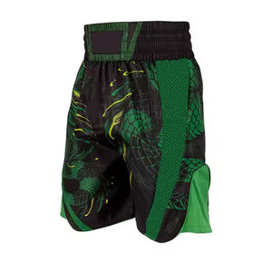 Pantalones Cortos de Entrenamiento MMA para Hombre, Ligeros, de Satén Sólido, Cintura Alta con Cordón Ajustable, Antiarrugas, de Secado Rápido y Transpirables - Product Image 1