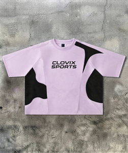 Fournisseur en gros de t-shirts pour hommes à coupe ample, design imprimé en relief, vêtements streetwear, CLOVIX SPORTS personnalisé - Product Image 1