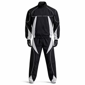 High Quality Windbreaker Tracksuit Custom Logo <b>Zipper</b> <b>Jacket</b> and Trouser 100% Nylon New Design Oversized Tracksuit For Men - Product Image 5